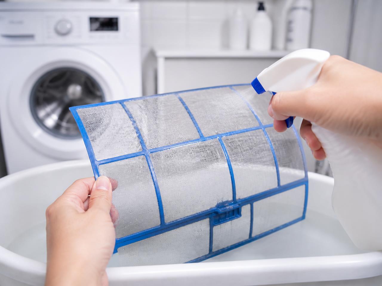 Higienização de filtro e manutenção de linha branca